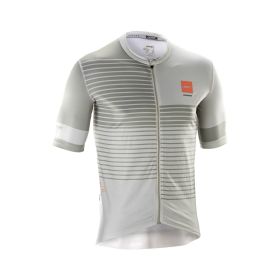 LEATT MTB Maillot Endurance 3.0 Gris Pierre X-Flow Ajustement Aérodynamique 3 Poches