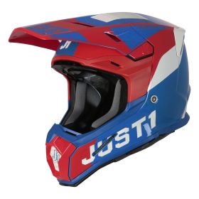 CASQUE TOUT TERRAIN JUST1 J22 ADRENALINE ROUGE / BLEU