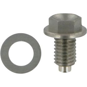 Vis de vidange d'huile magnétique argenté Moose Racing pour Honda CR 125 250