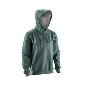 Felpa tecnica MTB LEATT Thermaflow 3.0 verde abete fodera termica e cappuccio
