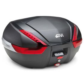 GIVI V47 Top Case Kit E22 Schwarz/Rot 47/22L für HUSQVARNA NORDEN 901