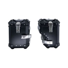 Valises latérales moto GPR ALPI-TECH noir 38/32L sans supports latérales