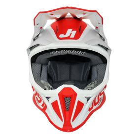 CASQUE TOUT TERRAIN JUST1 J18 MIPS PULSAR BLANC / ROUGE / GRIS MAT