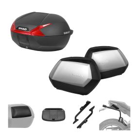 SHAD Kit SH47R top case and SH35 cases 3P for HUSQVARNA Norden / KTM Adventure