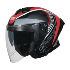 Casco Jet ORIGINE APRICA BT SHADE rosso/nero opaco