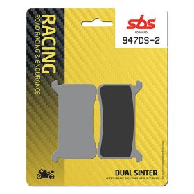 Plaquettes de frein de course paire SBS composé fritté 947DS-2 pour HONDA