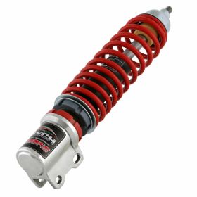Ammortizzatore CARBONE Anteriore Argento con Molla Rossa Regolabile