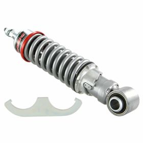 Ammortizzatore CARBONE Anteriore Sport 195 mm Argento con Molla a 3 settings