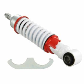 CARBONE Sport Amortisseur Avant 195 mm Ressort Blanc/Rouge Précharge 3 Réglages