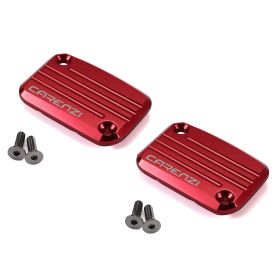 Carenzi Red Brake Pump Cover Pair