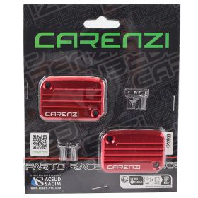 Carenzi Red Brake Pump Cover Pair
