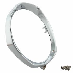 Headlight ring CASA LAMBRETTA 120 mm chrome with screw and cables included