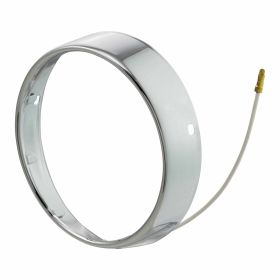 MEC EUR Round Headlight Ring 135 mm in Chrome with Included Screws