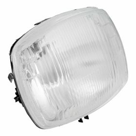 LAMBRETTA HOUSE Headlight 22080030 corners 105x140 mm approved DGM without bulbs
