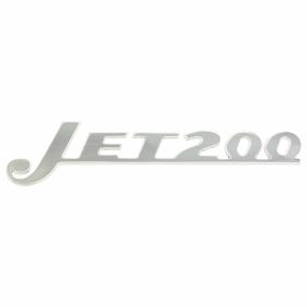 CASA LAMBRETTA Jet200 Chrome Metal Badge 112x26 mm 4-pin mounting