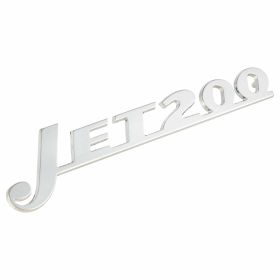 CASA LAMBRETTA Jet200 Chrome Metal Badge 112x26 mm 4-pin mounting