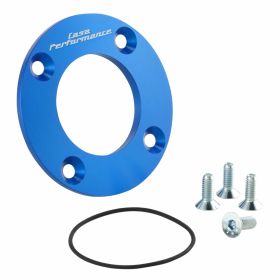 Anodisierte blaue CNC-Aluminium-Motorwellenabdeckung mit Schraub-O-Ring
