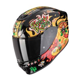 Scorpion EXO-JNR AIR Yucatan Kids motorcycle helmet black yellow