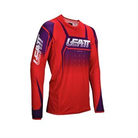 Maillot motocross LEATT Moto 4.5 Lite Sunburn rouge violet filet élastique
