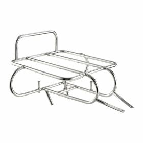 Portapacchi posteriore PREMIUM QUALITAT cromato 36x33cm per Lambretta 125 LI