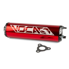 Voca Racing Aluminium CNC Schalldämpfer Rot/Schwarz