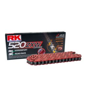 Kit trasmissione RK catena XW aperta rosso 112 maglie 520 corona 43 pignone silenziato 15