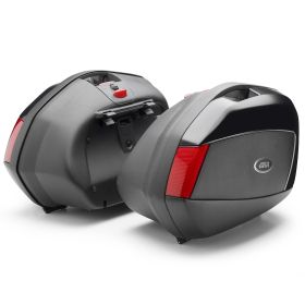 GIVI V35 Side cases kit black red for YAMAHA MT-07 Tracer / Tracer 7