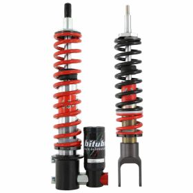 Kit ammortizzatore BITUBO nero con molla rossa regolabile e omologato TV