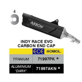 ARROW Indy Race EVO genehmigte schwarze Aluminium Slip-On Auspuffanlage für Honda NC 750 X