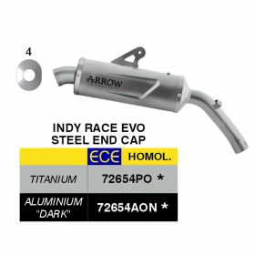 ARROW Slip-On Auspuff genehmigt Indy Race EVO Titan für Voge Valico 900DSX E5+