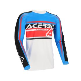 ACERBIS Off Road MX Polyester Trikot Linear Lugo Weiß/Blau