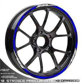 RIM WHEEL STICKERS DECALS SPORT WHITE BLUE SUZUKI SV 650
