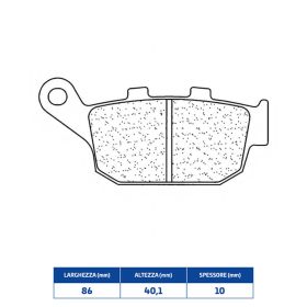 Coppia pastiglie freno posteriori CL BRAKES 2298RX3 mescola sinterizzata per moto stradali