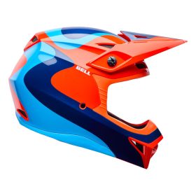 BELL Mx-10 Mips Youth Wave Kids motocross helmet orange blue