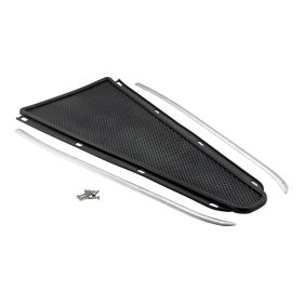 CIF Black Footboard Mats with Strips for Piaggio Vespa 125 VNB