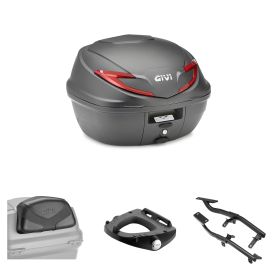 GIVI B360 Noir Rouge Kit de Top Case 39L pour YAMAHA MT07