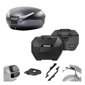 Kit complet SHAD SH48 gris et SH38X carbon pour BMW R 1300 R / RS