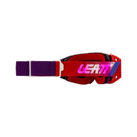 Masque cross LEATT Velocity 5.5 Iriz Flame rouge lentille violette 68%