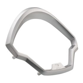 Cornice contachilometri ZELIONI argento in alluminio per Vespa GTS
