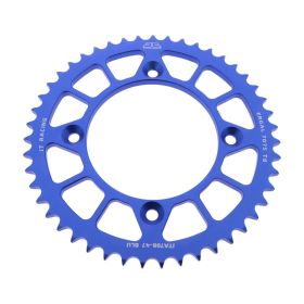Corona JT 47 denti passo 428 blu alluminio JTA798.47BLU