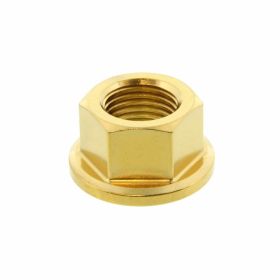 V4A JMP Krone Befestigungsmuttern M10x1 Gold Edelstahl