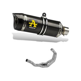 Marmitta Slip-On ARROW Thunder carbonio fondello carby e collettore Yamaha mt-09 2013-2020