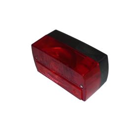 Faro Posteriore LED KELLER 159.150 Omologato – Compatibile Moto Verticale, Nero, 14x10mm