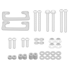 Kit di montaggio per portapacchi Monolock GIVI SR9053 con schienalino originale