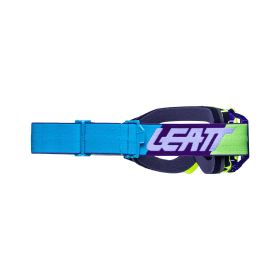 Masque cross LEATT Velocity 5.5 jaune bleu lentille fumée 58%