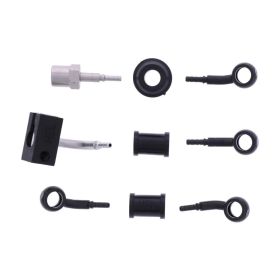 JMP 3 Bremsleitungen Kit HBF-7022-V-MBK Schwarzstahl für Suzuki SV 650