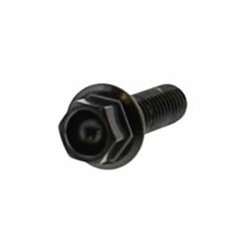 JMP Hexagon Schraube Inox M6x1 20mm schwarz eloxiert