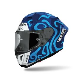 Casque intégral AIROH GP 800 SWAIN Bleu Brillant