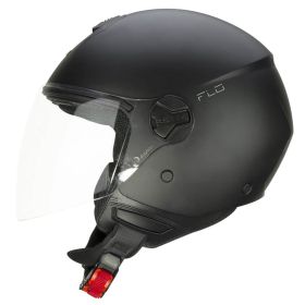Jet Helm CGM 167A FLO MONO Matt-Schwarz Langes Visier