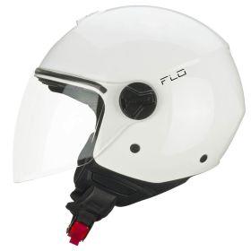 Jet Helm CGM 167A FLO MONO Weiß Langes Visier